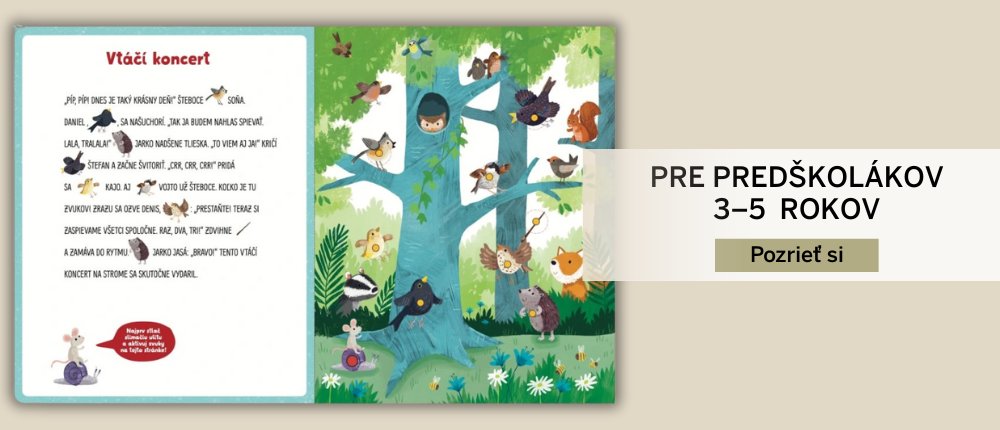 Tipy na knižné darčeky – predškoláci 3–5 rokov